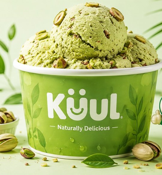 KÜUL pistachio ice cream tub
